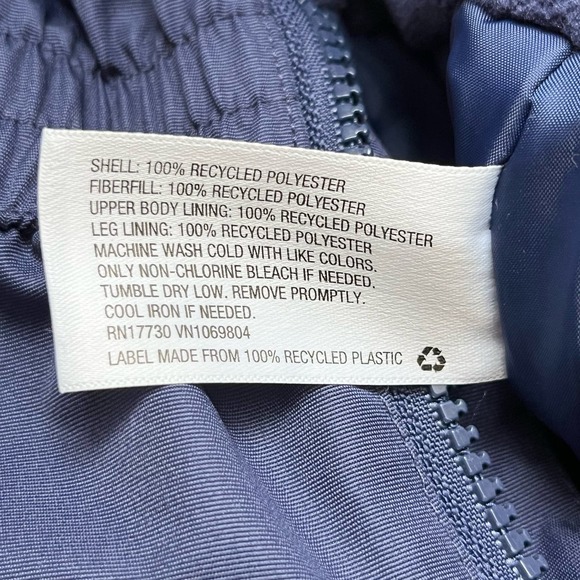 Cat & Jack Baby Snow Bib / Snow Pants in Navy Blue Size 18 Months - Picture 8 of 8